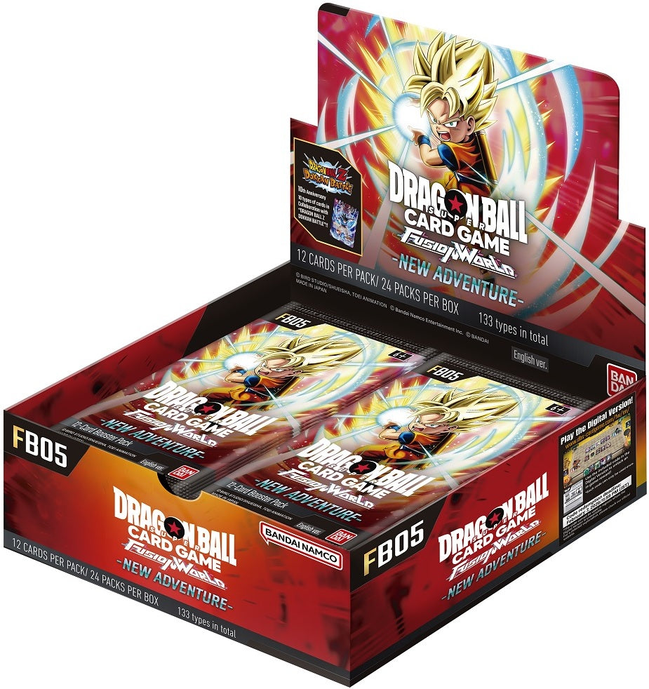 Dragon Ball Super - Fusion World Set FB05 - New Adventures Booster Box Collector's Avenue Dragon Ball Super - Fusion World Set FB05 - New Adventures Booster Box Collector's Avenue