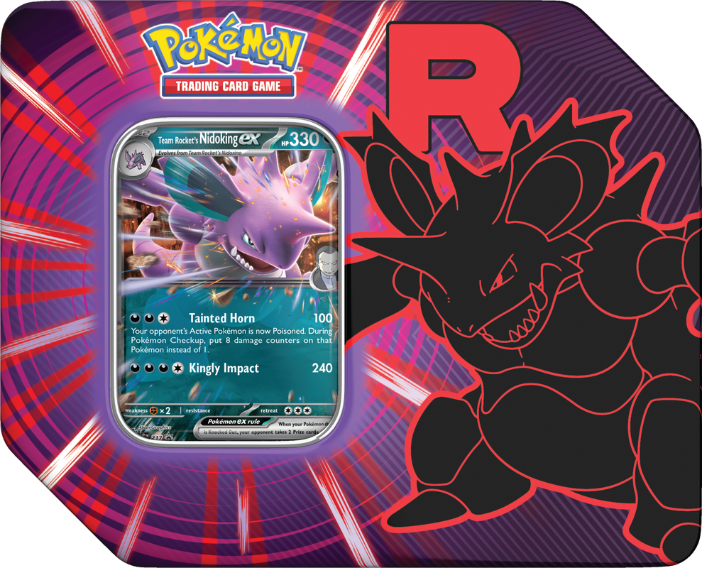 Pokébox Team Rocket - Mewtwo EX, Persian EX & Nidoking EX - Cartes Pokémon - Neuf