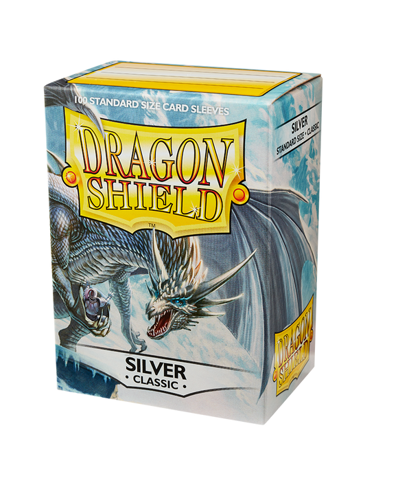Dragon Shield Classic - standard size - 100 ct. Silver