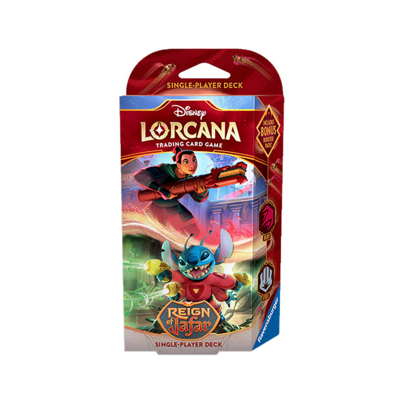 Disney Lorcana Reign Of Jafar Starter Deck Ruby & Steel  Collector's Avenue