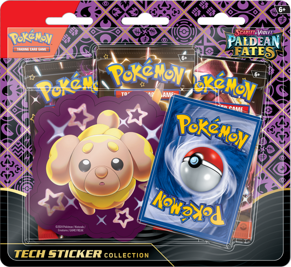 Pokemon Scarlet and Violet Paldean Fates Tech Sticker Collection Fidough