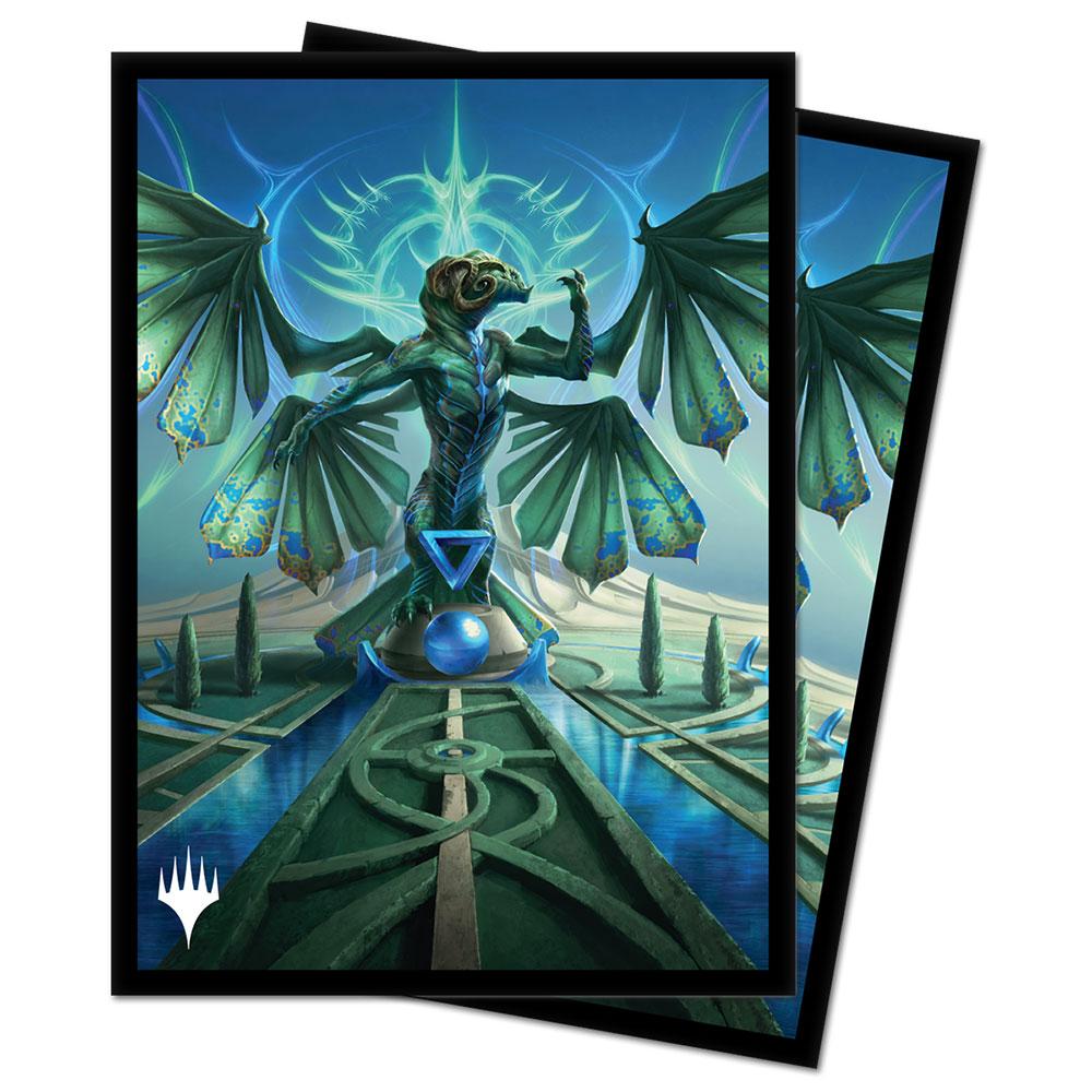 mtg strixhaven card sleeves Strixhaven Velomachus Lorehold Standard Deck Protector Sleeves (100ct) for Magic:  The Gathering main image 0