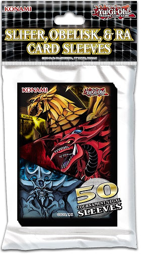 Yu-Gi-Oh! Konami Card Sleeves (50ct): Slifer, Obelisk & Ra Collector's Avenue Yu-Gi-Oh! Konami Card Sleeves (50ct): Slifer, Obelisk & Ra Collector's Avenue
