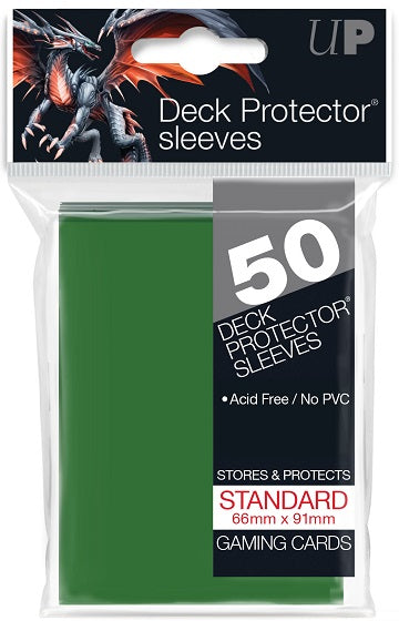 Ultra PRO 50ct Green Standard Deck Protectors  Collector's Avenue