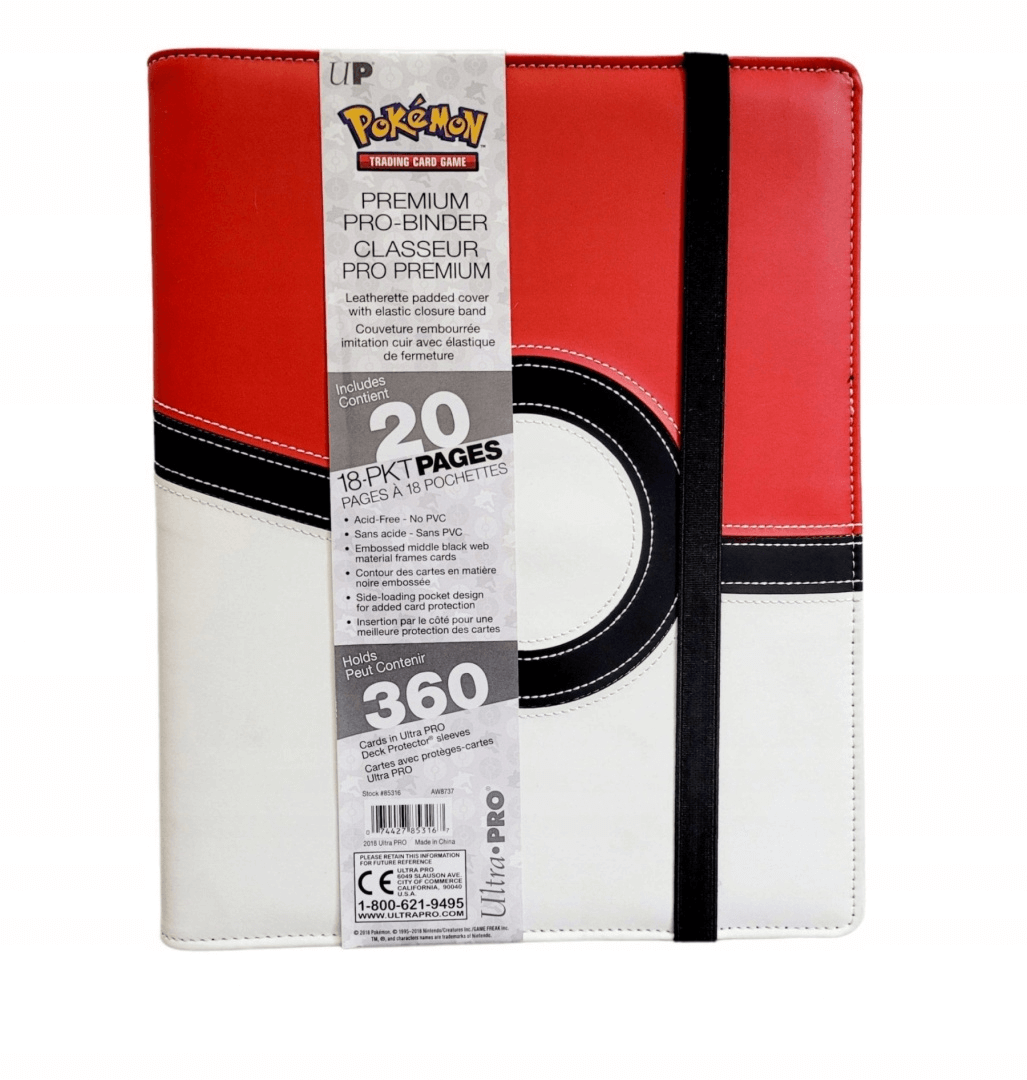 pokemon card binder ultra pro Ultra PRO Pokemon Poke Ball Premium 9-Pocket PRO-Binder – Collector's Avenue