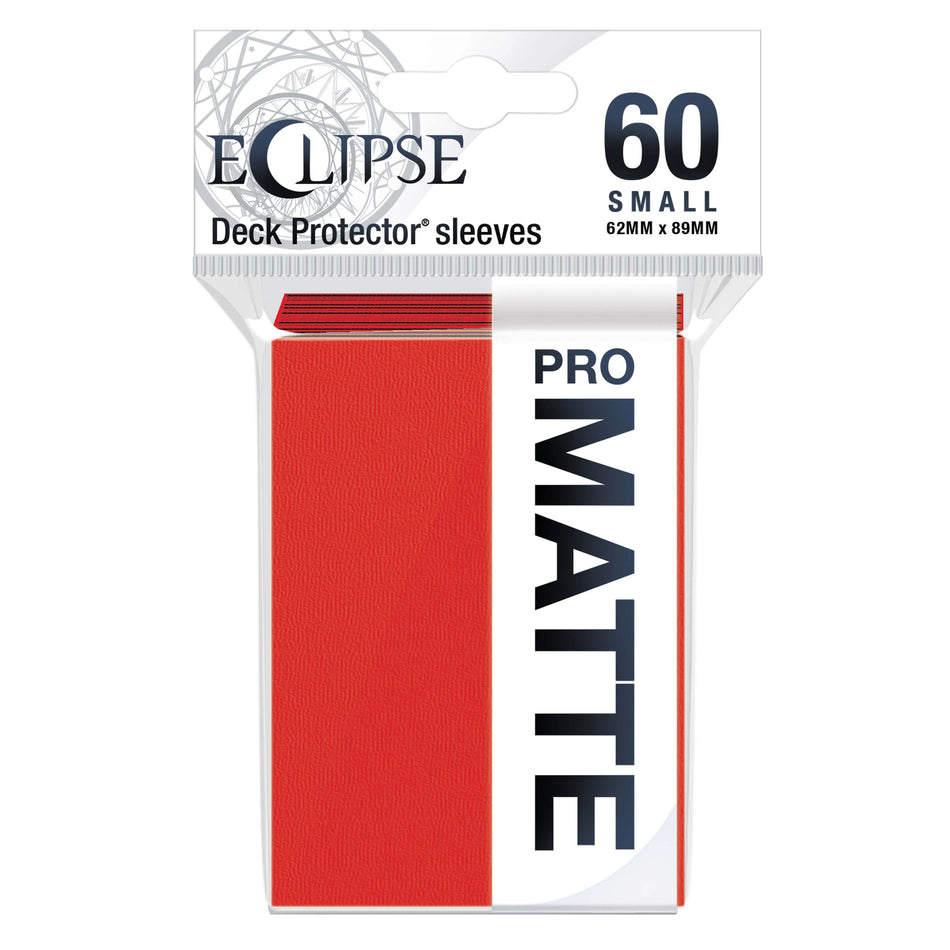 Ultra PRO Small Deck Protectors 60ct - Pro Matte Eclipse - Apple Red