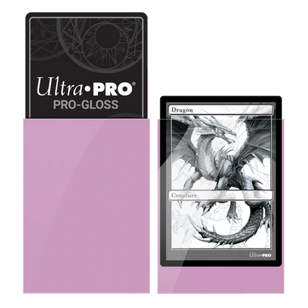 Ultra PRO PRO-Gloss Standard Deck Protector Sleeves 50ct Bright Pink - Collector's Avenue