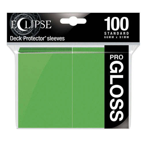 Ultra Pro Sleeves - 100 count - Standard Sized - Gloss Lime Green - Collector's Avenue