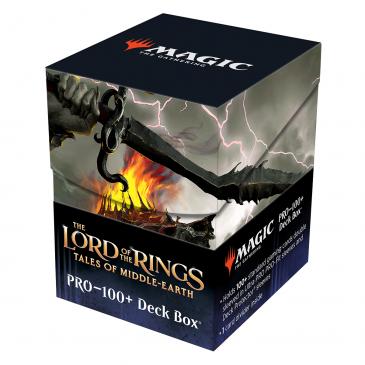 MTG Magic The Gathering Ultra Pro 100+ Deck Box - LOTR Lord of the Rings: Tales of Middle-Earth - Sauron - D - Collector's Avenue