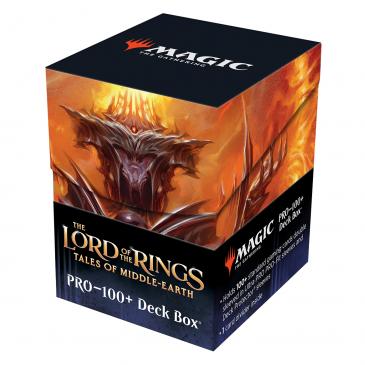 Magic The Gathering Ultra Pro 100+ Deck Box - LOTR Lord of the Rings: Tales of Middle-Earth - Sauron - V3 - Collector's Avenue