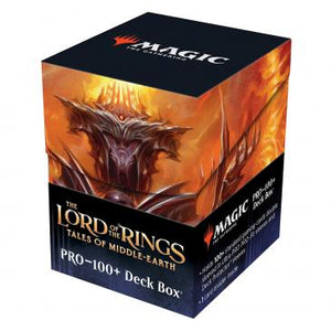 Magic The Gathering Ultra Pro 100+ Deck Box - LOTR Lord of the Rings: Tales of Middle-Earth - Sauron - V3