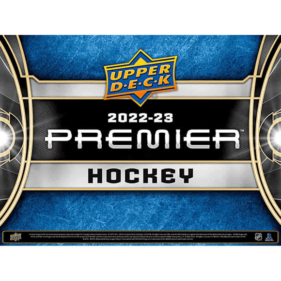 2022-23 Upper Deck Premier Hockey Hobby Box Case (10 Boxes)
