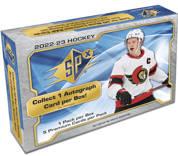 2022-23 Upper Deck Spx Hockey Hobby Box Case (20 Boxes)