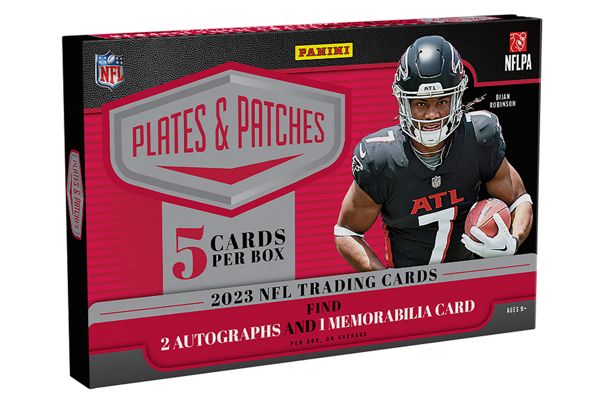 2023 Panini Plates & Patches Football Hobby Box - Collector's Avenue