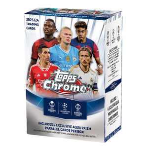 2023-24 Topps Chrome UEFA Club Competitions Soccer Value Blaster Box - Collector's Avenue