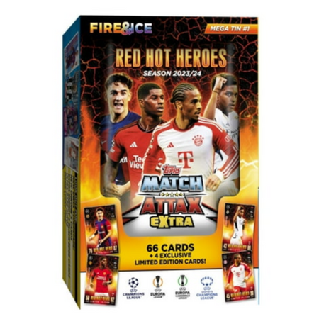 2023-24 Topps Match Attax Extra Champions League Cards - Mega Tin 1 - Red Hot Heroes - Collector's Avenue