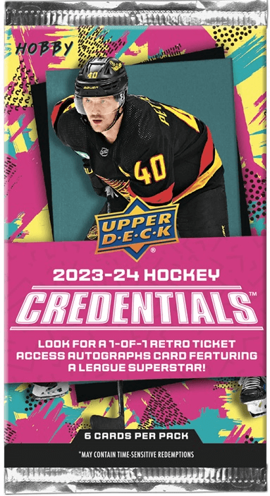 2023-24 Upper Deck Credentials Hockey Hobby Pack - Collector's Avenue