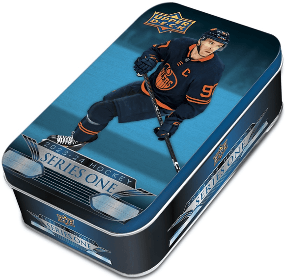 2023-24 Upper Deck Series 1 Hockey Tin Case (12 Boxes)