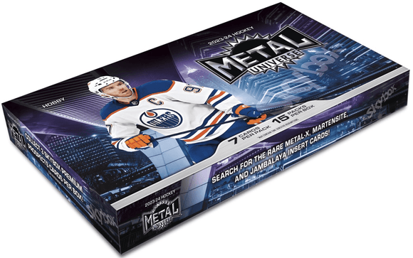2023-24 Upper Deck Skybox Metal Universe Hockey Hobby Box Case (16 Boxes)