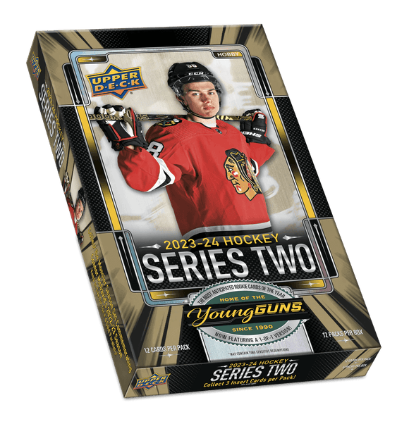 2023-24 Upper Deck Series 2 Hockey Hobby Box Case (12 Boxes) (Limit 1 per Customer)
