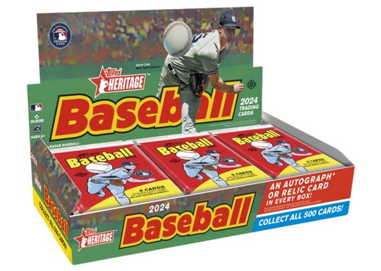 2024 Topps Heritage Baseball Hobby Box - Collector's Avenue