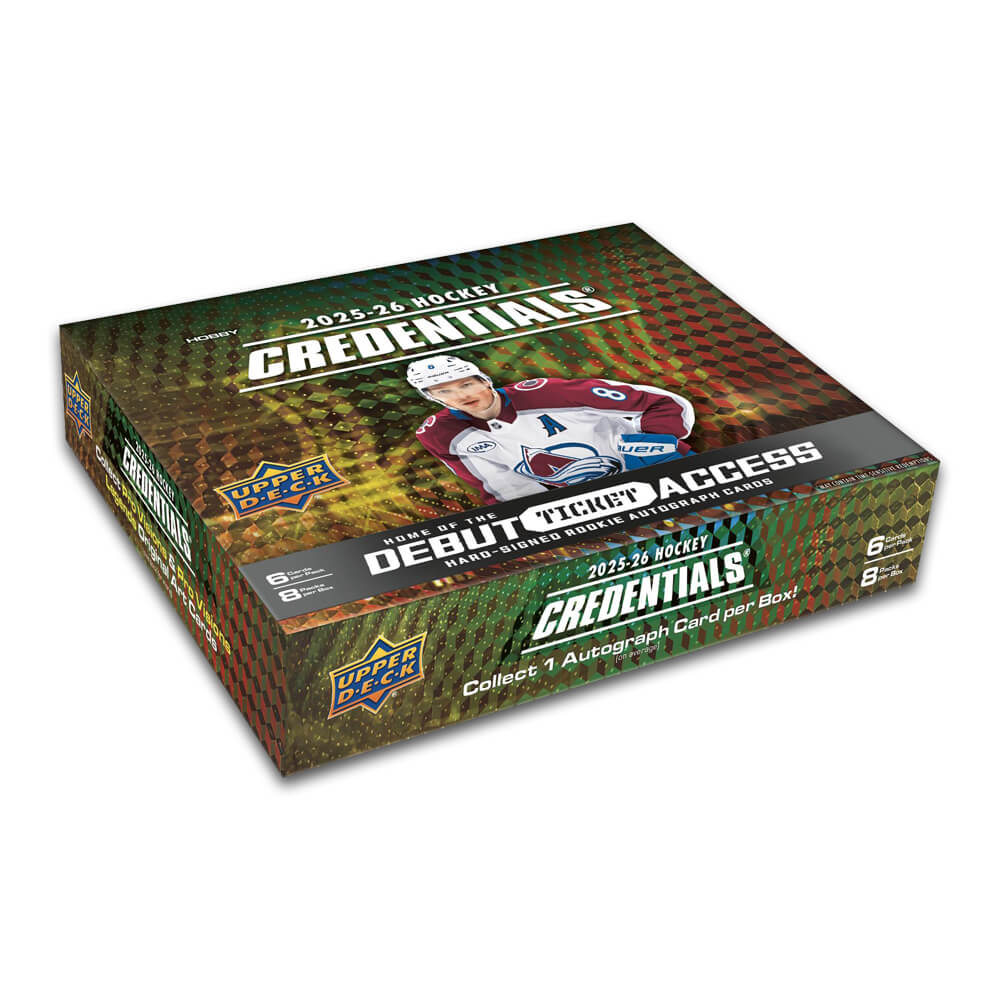 2025-26 Upper Deck Credentials Hockey Hobby Box – Collector's Avenue