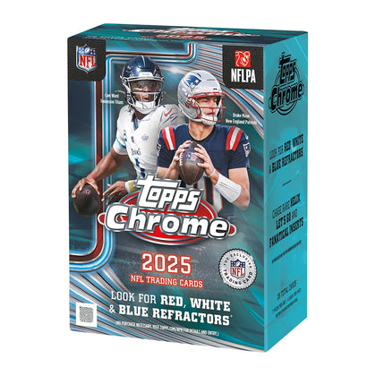 2025 Topps Chrome Football Blaster Box