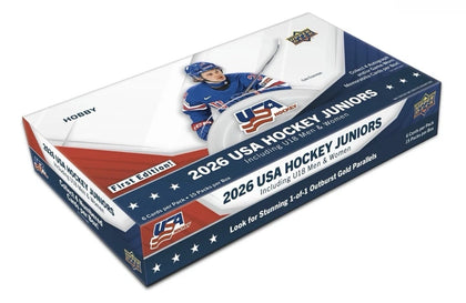 2026 UPPER DECK TEAM USA JUNIORS HOCKEY HOBBY BOX