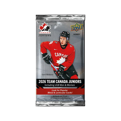 2026 Upper Deck Team Canada Juniors Hockey Hobby Pack