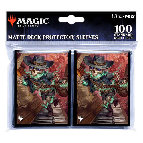 MTG Magic The Gathering Ultra Pro Deck Protector 100ct Sleeves - Outlaws of Thunder Junction - Key Art 1 - Collector's Avenue