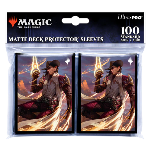 MTG Magic The Gathering Ultra Pro Deck Protector 100ct Sleeves - Outlaws of Thunder Junction - Key Art 3 - Collector's Avenue