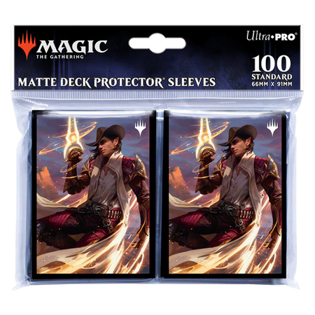 MTG Magic The Gathering Ultra Pro Deck Protector 100ct Sleeves - Outlaws of Thunder Junction - Key Art 3 - Collector's Avenue