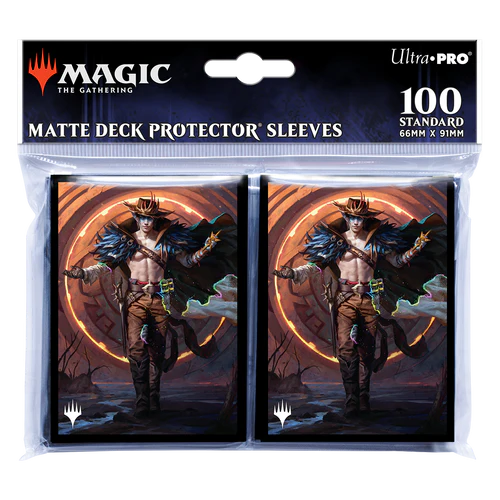 MTG Magic The Gathering Ultra Pro Deck Protector 100ct Sleeves - Outlaws of Thunder Junction - Key Art 4 - Collector's Avenue