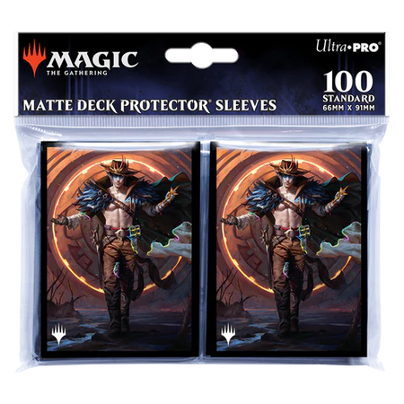 MTG Magic The Gathering Ultra Pro Deck Protector 100ct Sleeves - Outlaws of Thunder Junction - Key Art 4 - Collector's Avenue