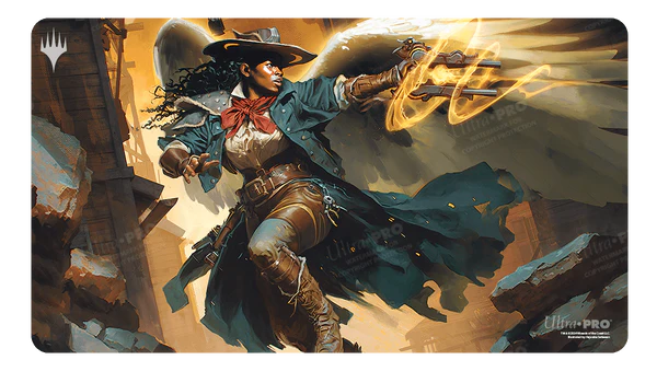 MTG Magic The Gathering Ultra Pro Playmat - Outlaws of Thunder Junction - White - Collector's Avenue