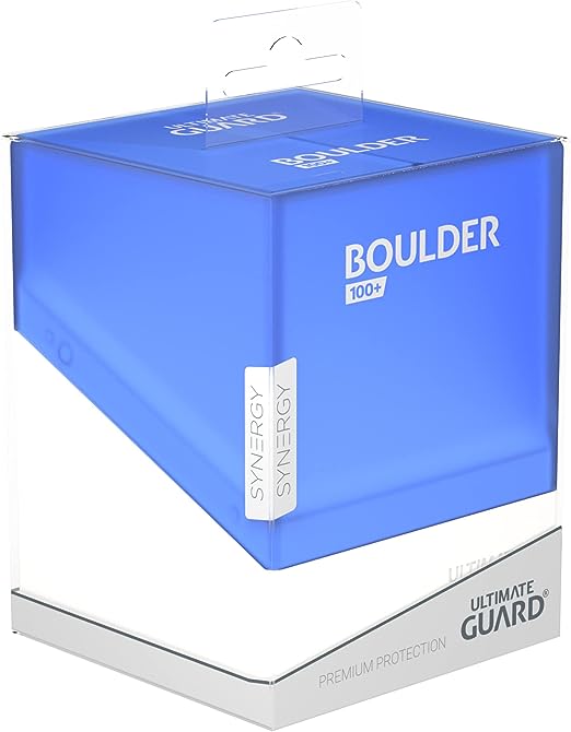 Ultimate Guard Boulder 100+ SYNERGY White/Blue - Collector's Avenue