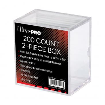 Ultra PRO 2-Piece 200 Count Clear Card Storage Box - Collector's Avenue