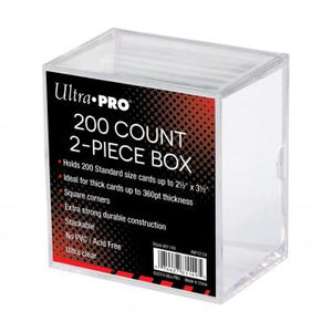 Ultra PRO 2-Piece 200 Count Clear Card Storage Box