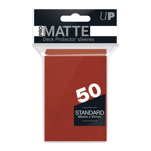 Ultra PRO PRO-Matte Standard Deck Protector Sleeves 50ct Red - Collector's Avenue