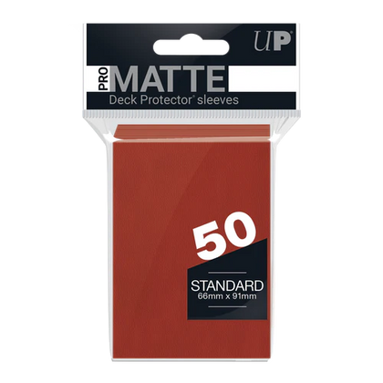 Ultra PRO PRO-Matte Standard Deck Protector Sleeves 50ct Red - Collector's Avenue