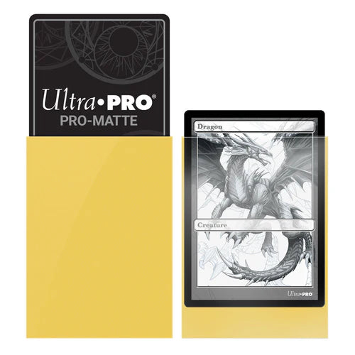 Ultra PRO 50ct Pro-Matte Yellow Standard Deck Protector Sleeves - Collector's Avenue