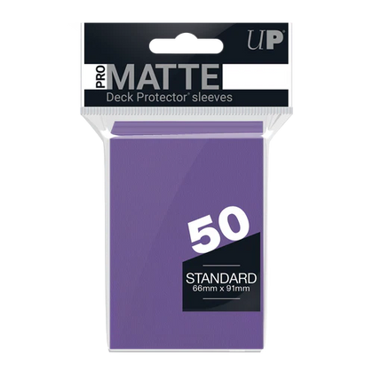 Ultra PRO PRO-Matte Standard Deck Protector Sleeves 50ct Purple - Collector's Avenue