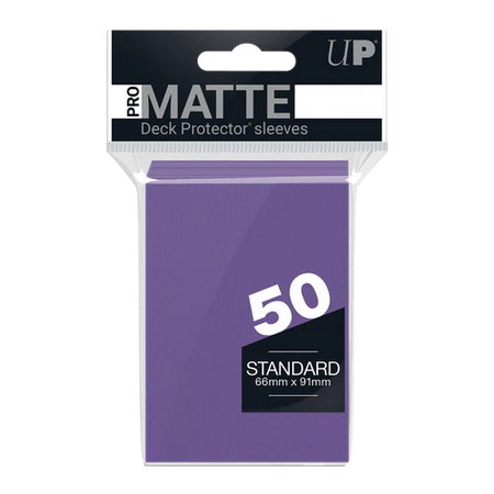 Ultra PRO PRO-Matte Standard Deck Protector Sleeves 50ct Purple - Collector's Avenue