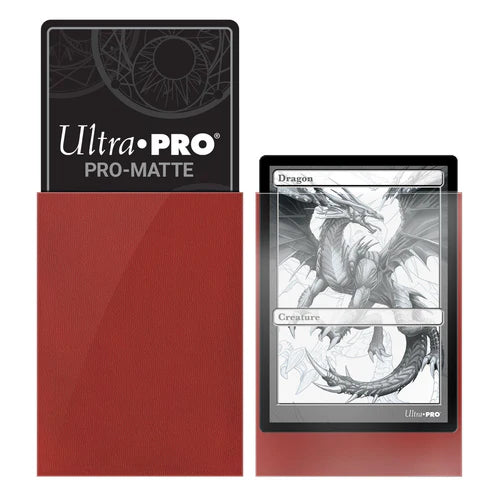 Ultra PRO PRO-Matte Standard Deck Protector Sleeves 50ct Red - Collector's Avenue