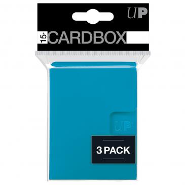 Ultra PRO PRO 15+ Card Box 3-pack Light Blue - Collector's Avenue