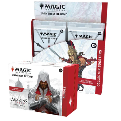Mtg Magic The Gathering - Universes Beyond: Assassin's Creed (Collector Booster Box + Bundle) Combo #2