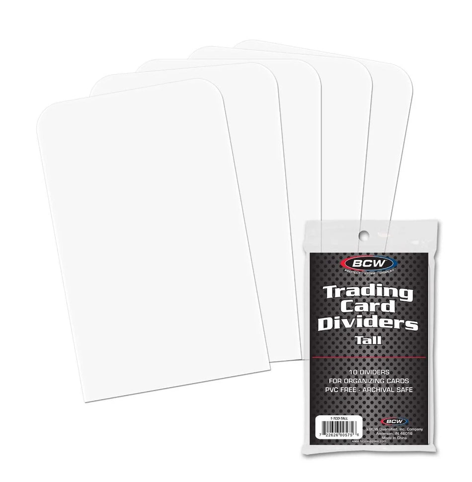 BCW Trading Card Dividers Tall - Collector's Avenue