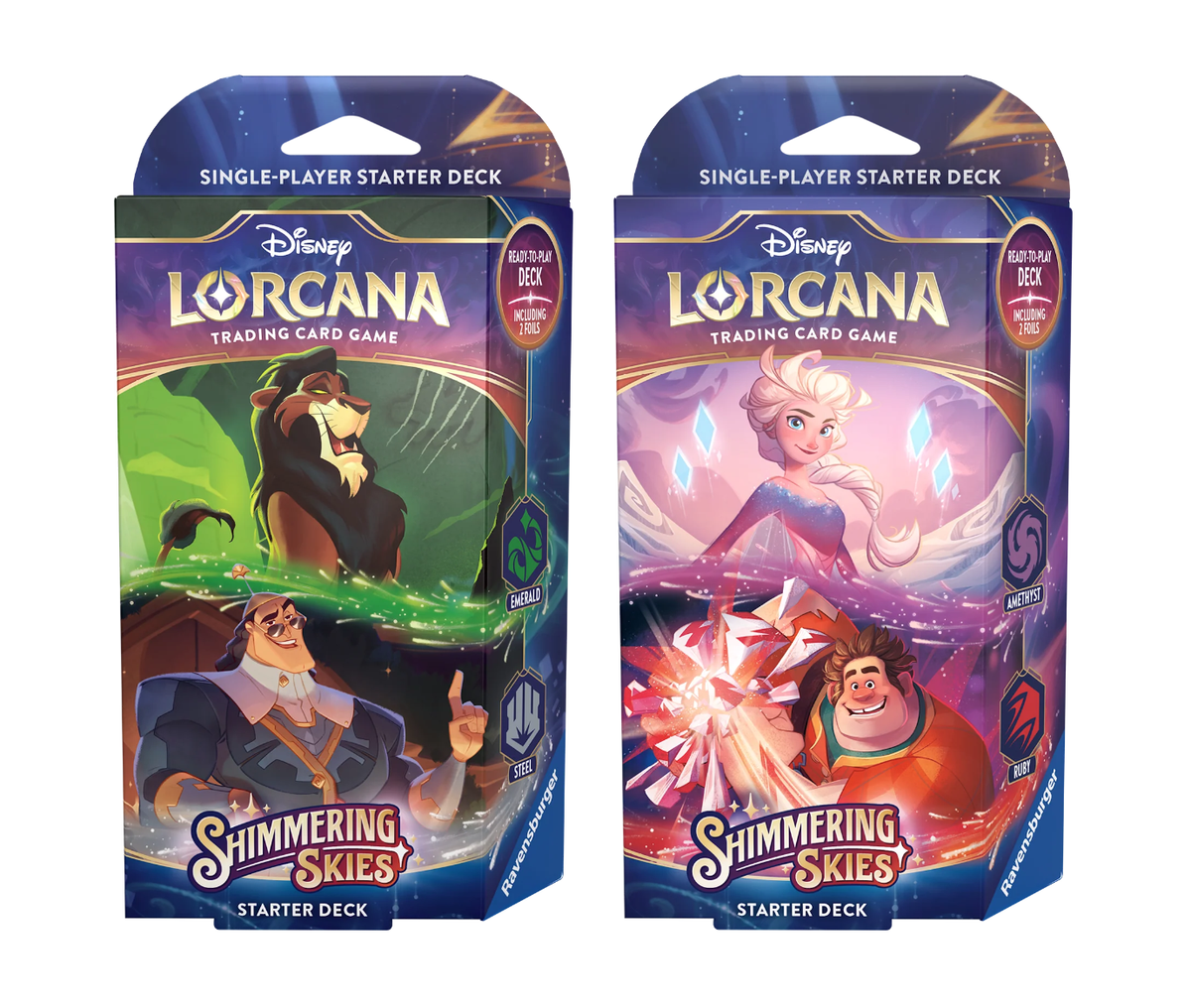 Disney Lorcana Shimmering Skies Starter Decks Set Of 2 - Collector's Avenue