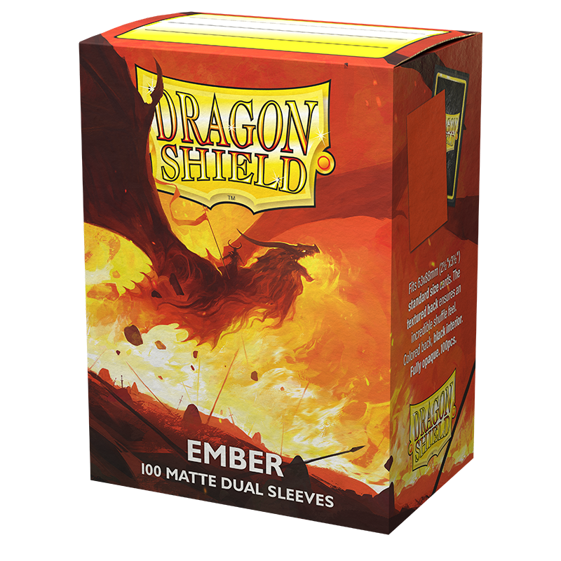 Dragon Shield Dual Matte Standard Size 100 ct. Ember - Collector's Avenue