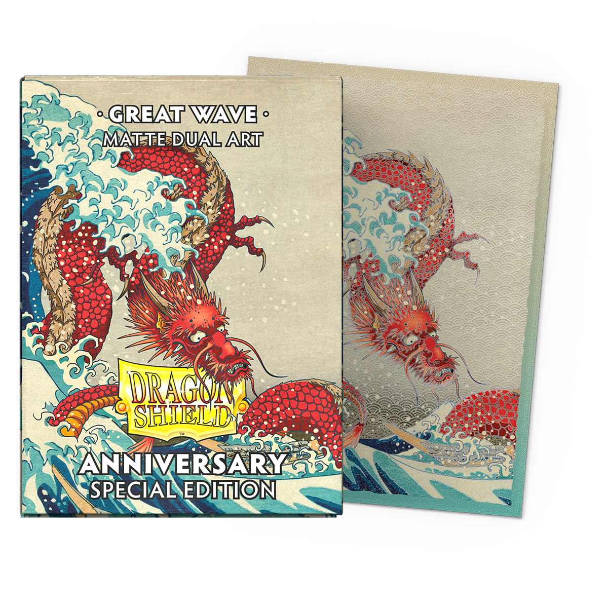 Dragon Shield Sleeves Dual Matte Great Wave 100CT – Collector's Avenue Dragon Shield Sleeves Dual Matte Great Wave 100CT – Collector's Avenue